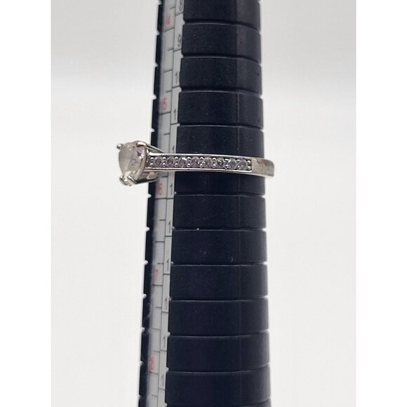 Swarovski Heart Shaped Crystal Ring With Silver-Tone Band - Picture 10 of 15